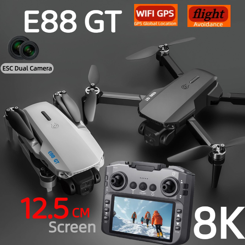 Jjrc Drone X12 - E88GT ドローン 8K プロフェッショナル HD 360
