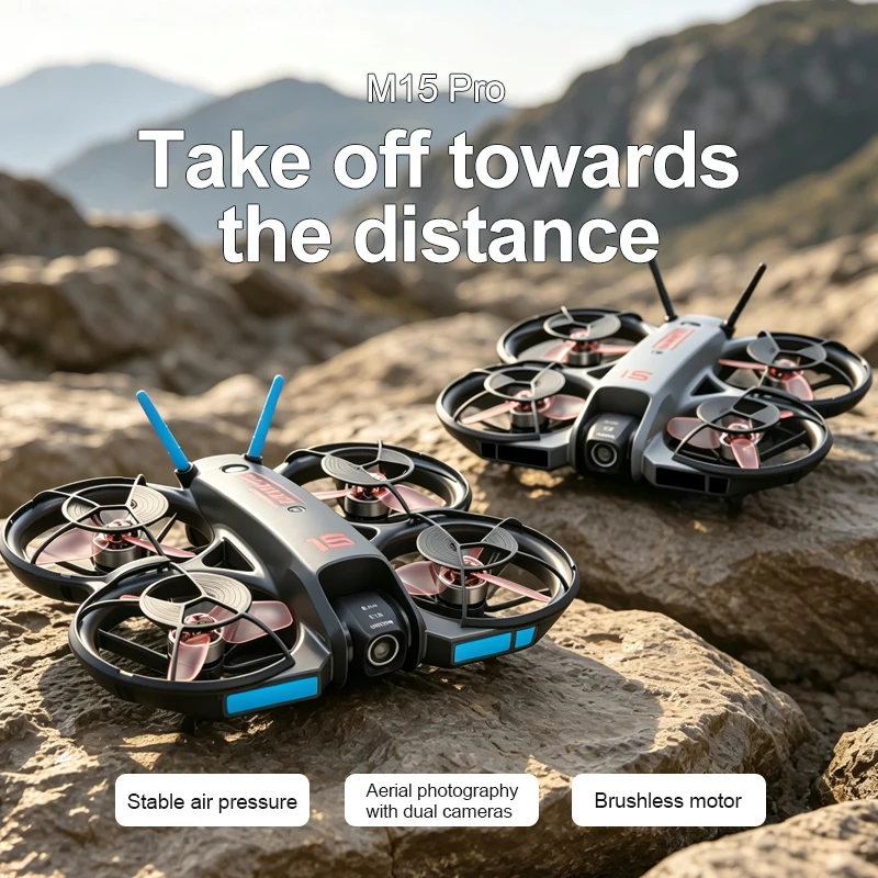 2026年型 新しいM15 FPVドローン。画面付き、ブラシ - Drone Battery Case のレビューと価格