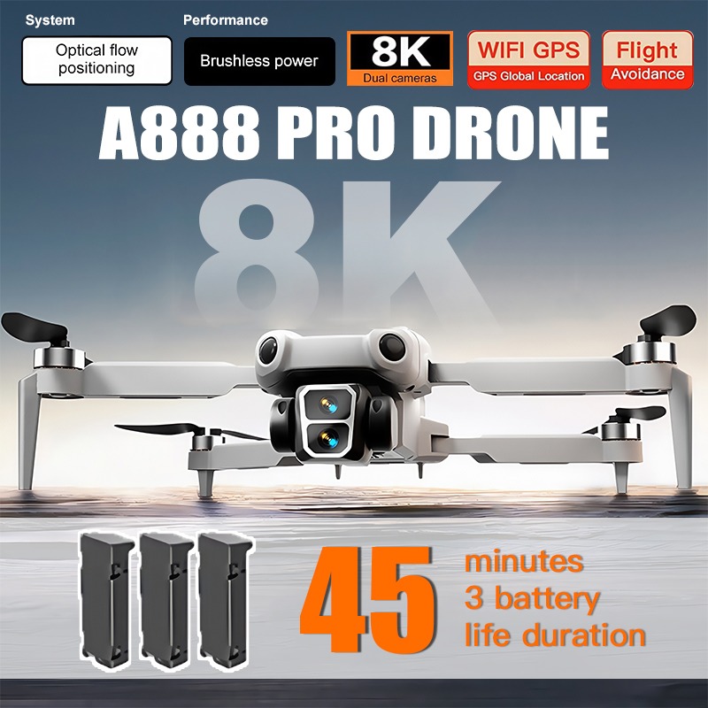 純正A888 Proドローン4KプロフェッショナルESCデュ - Eachine Drone E58 のレビューと価格