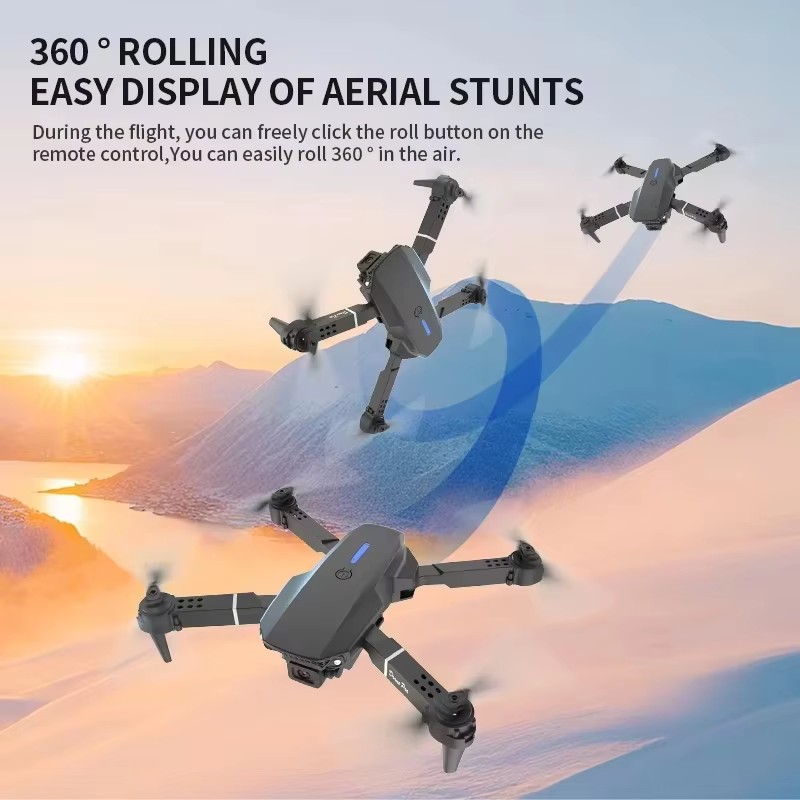 E88 Pro 新型アップグレードドローン 4K デュアルカ - Eachine Drone E58 のレビューと価格
