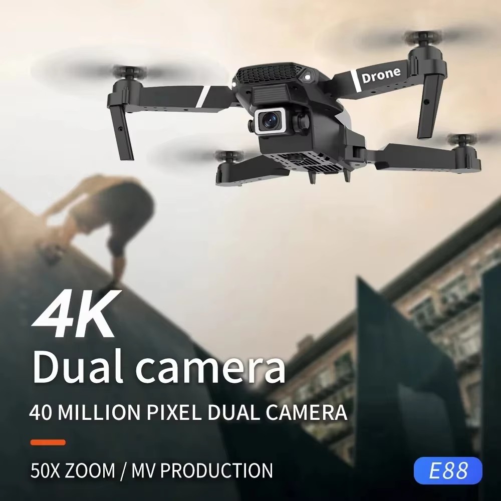 E88 Pro 新型アップグレードドローン 4K デュアルカ - Eachine Drone E58 のレビューと価格